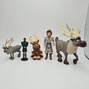 Disney Frozen Action Figures Figurines Lot Of 5